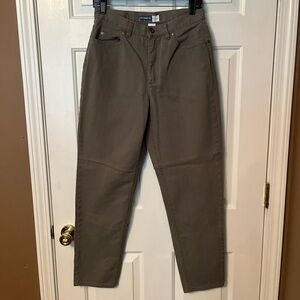 Women Lizwear Liz Claiborne High Waist Mom Jeans Vintage Tapered Leg Gray 10 Reg